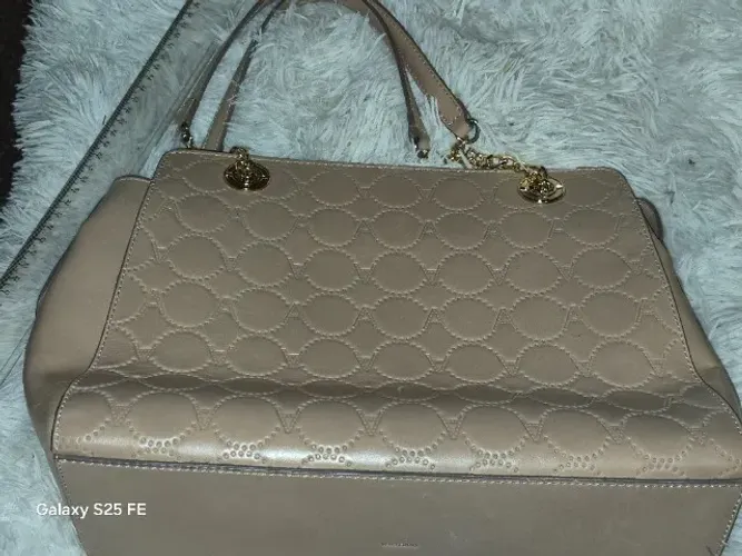 bolsa bege clara media