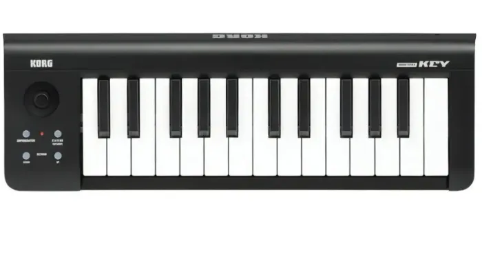 TECLADO CONTROLADOR PRETO MIDI USB KORG MICROKEY 25 TECLAS COM ARPEGGIATOR