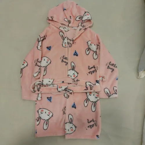 Roupão microfibra infantil.
