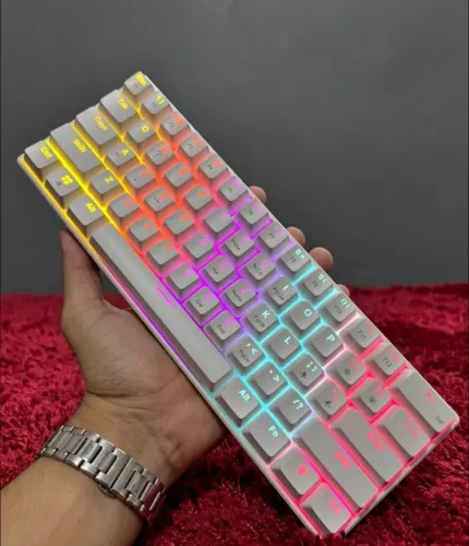 Teclado Gamer AJAZZ NK61 BRANCO