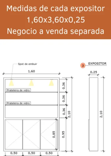 Armário expositor