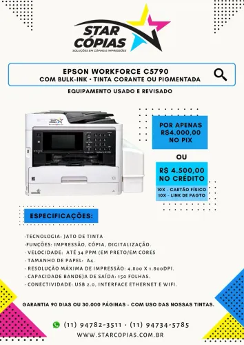 Epson Workforce c5790 com bulk Ink 