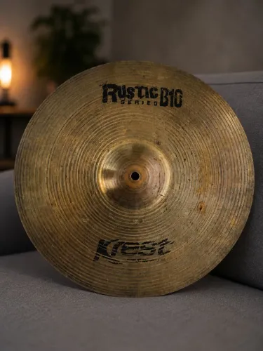 Prato Crash 17" Krest Rustic B10 (Liga B10) - Excelente estado