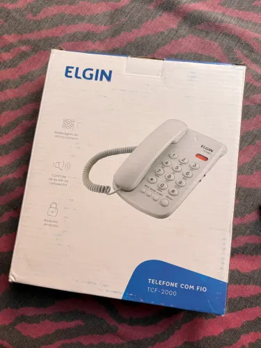 Telefone fixo com fio 