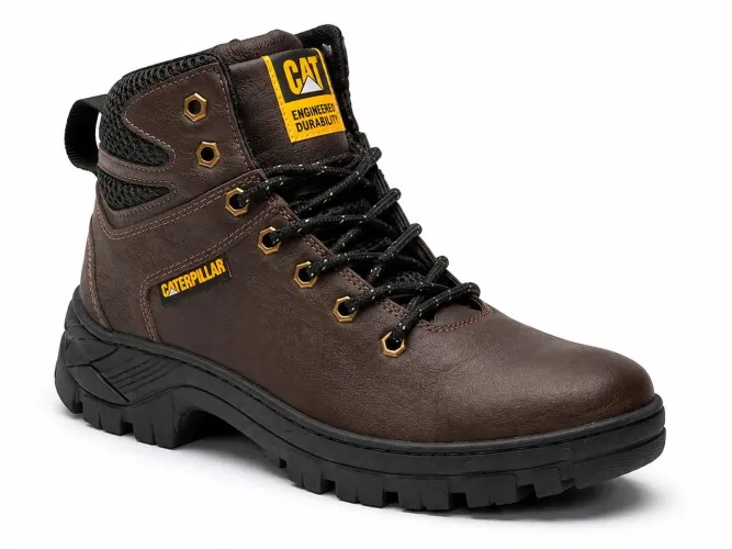 Bota Coturno Caterpillar Adventure (na cor Café / Marrom).