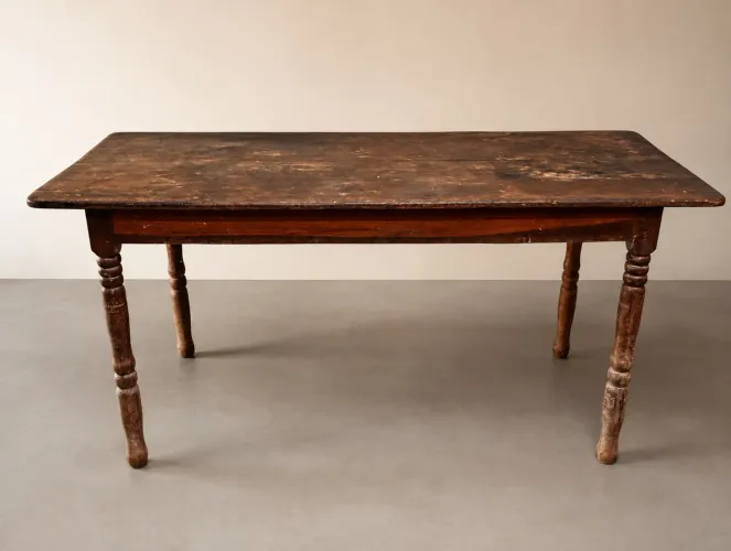 Vendo mesa de madeira pura para 6 lugares