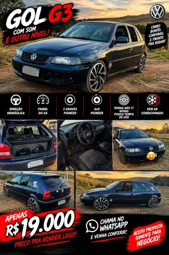 Volkswagen Gol Geração III Sport 1.0 MI 16V Gasolina Mec. 4P 2002