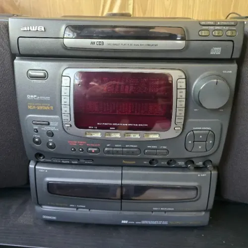 Aparelho de som Aiwa NSX 999 MKII com 4 caixas
