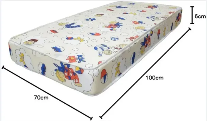 Colchão para Berço Chiqueirinho 100x70x6 Apolo Spuma - Novo