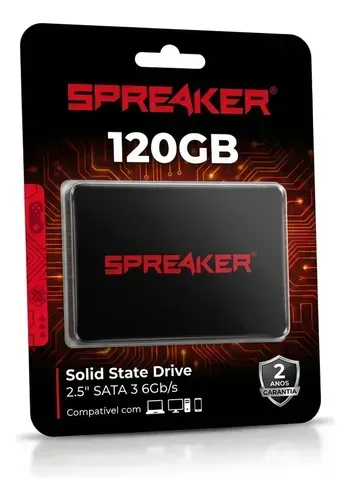 Hd Ssd Interno 120gb 2,5 Sata3 6gb/s Para Computador Pc Notebook