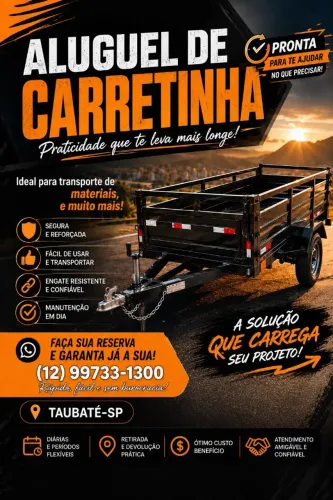Aluguel de carretinha 