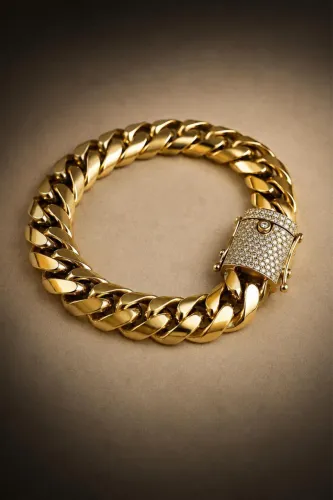 Pulseira Cuban Link em Ouro 18K 750