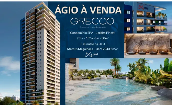Maxi Grecco 80m2 - 13o andar com vista privilegiada - Jardim Finotti