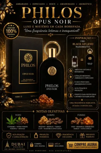Perfume arabe philos opus noir