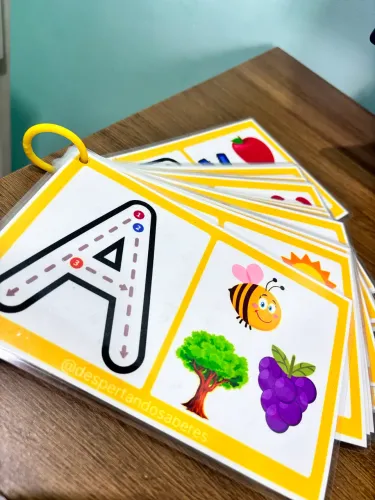 Flashcards para Alfabetização Apagáveis | Material Pedagógico Plastificado