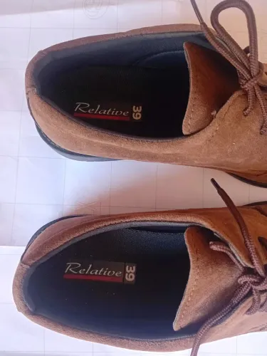 Sapato casual masculino camurça 39
