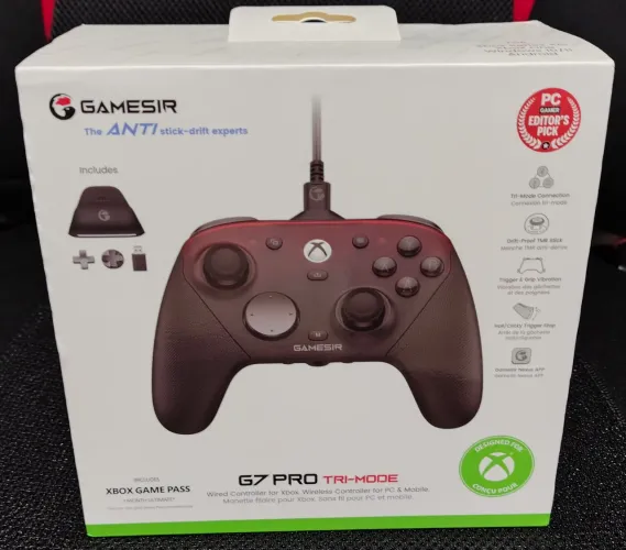 Controle Gamesir G7 Pro Xbox Pc Android Com Dock Hall Rgb Cor Preto Novo Lacrado