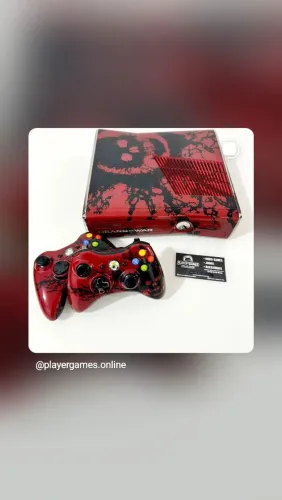Xbox 360 Slim Edição Gears Of War DESBLOQUEADO!! (Aceito Cartão)