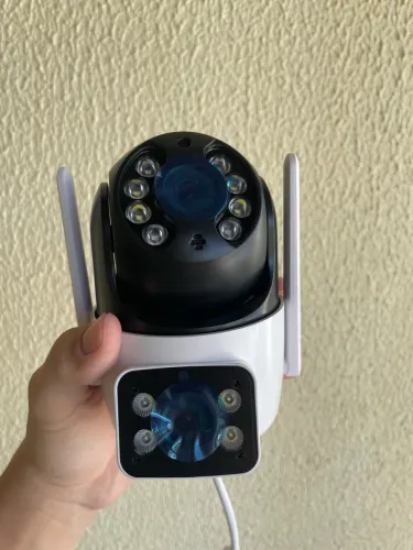 Câmera Wifi Externa A28 - Dupla Visão 3MP - Visão Noturna - À Prova D'água