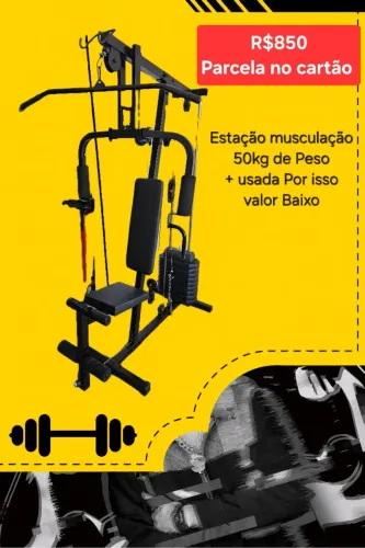 Estação musculação Usada parcelo cartão