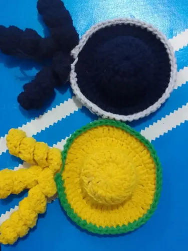 Acessorios de crochê para o cabelo