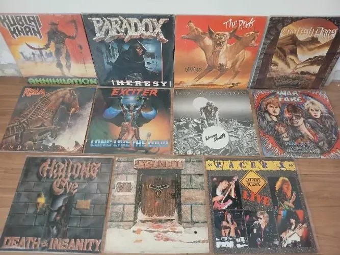 Disco vinil heavy metal vários lp