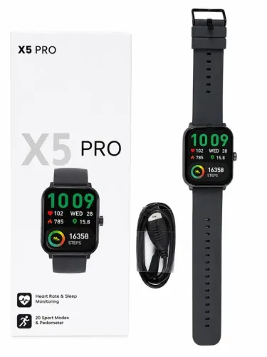 Smartwatch X5 Pro Premium À Prova Dágua Cinza Escuro