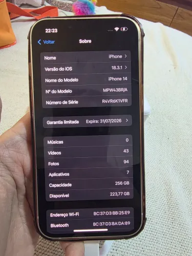 Iphone 14 - 256gb
