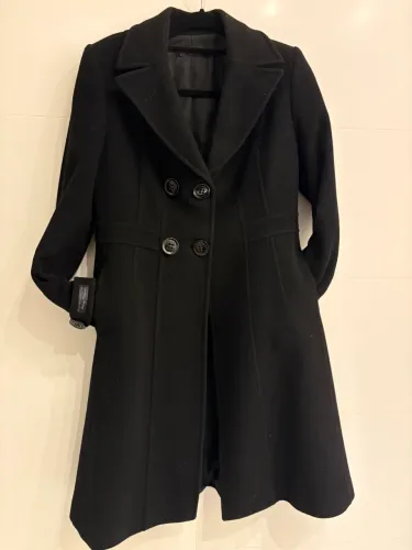 Sobretudo Makenji Premium Preto - Com Lã e Cashmere (Tam. 42)