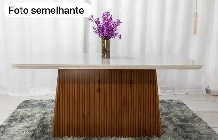 Mesa de Jantar Retangular com 6 cadeiras