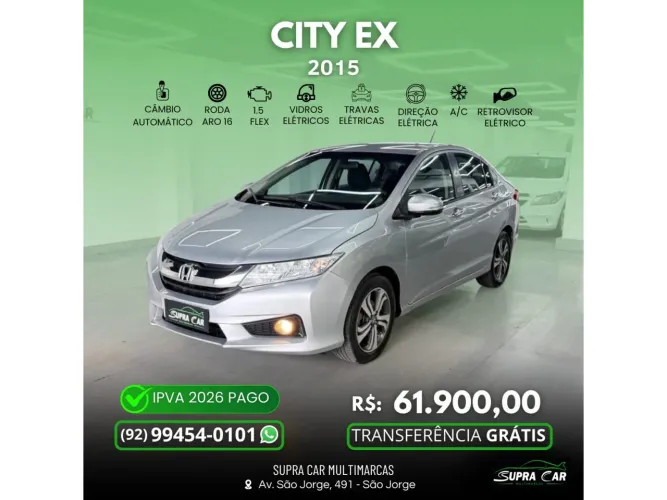Honda City Sedan EX 1.5 Flex 16V 4P Aut. 2015