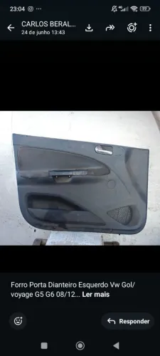 Forro porta dianteiro esquerdo VW gol Voyage g5 g6