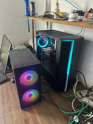 Gabinete gamer sem fonte vazio com fan os coler 150,00 cada