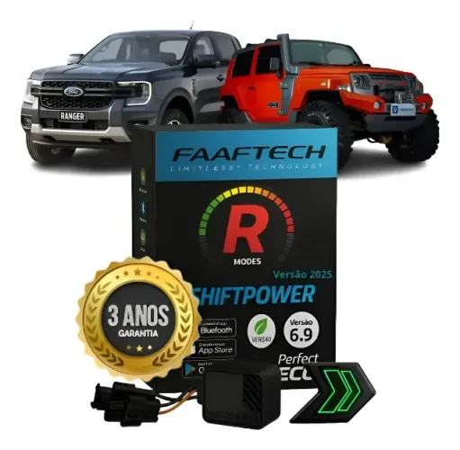 Pedal Shiftpower Faaftech Modulo Acelerador Ford Ranger e Troller Sp04+