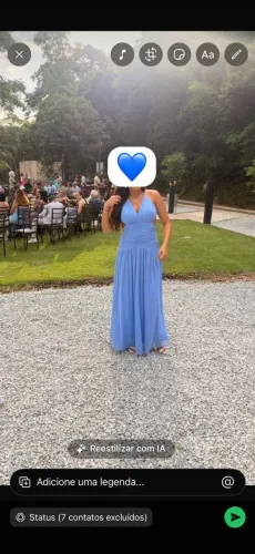 Vestido de veste Azul Serenity