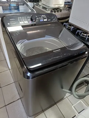 Lavadora Panasonic 12 kg Black/inox