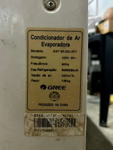 Ar Condicionado 80000 BTUS - GREE