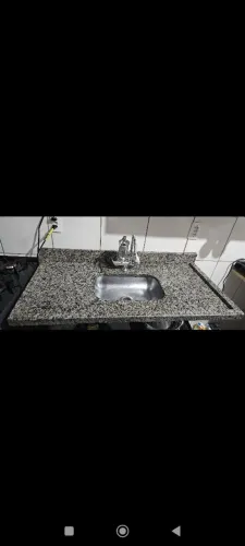 Balcão com pia e pedra granito balcao