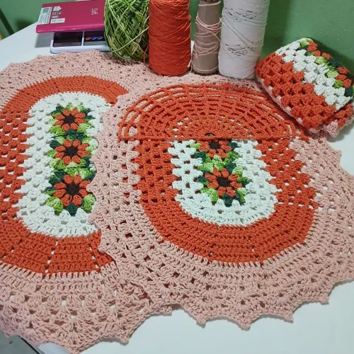 Tapete de crochê 