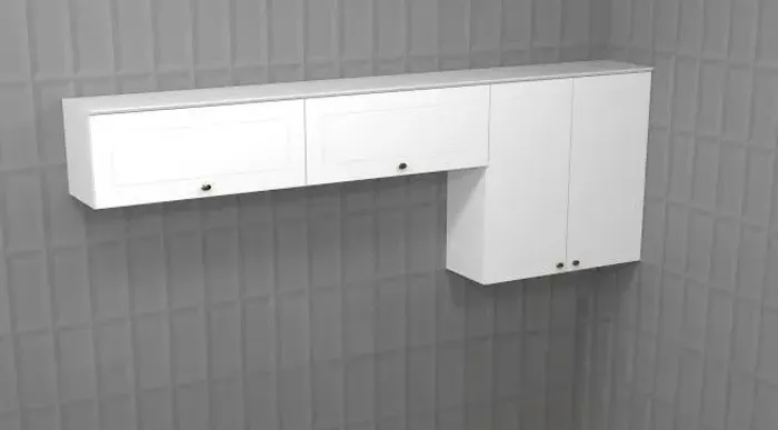Kit 3 Armários Aéreos para Cozinha 