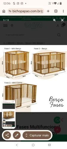 Berço Fases-2 Colchões- RS 1090-ZSul Poa
