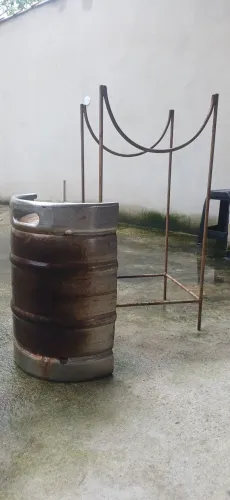 Churrasqueira Barril Inox 50L
