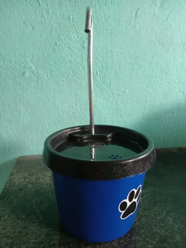 Bebedouro/Fonte de Água para Pet Azul-novo,nunca usado