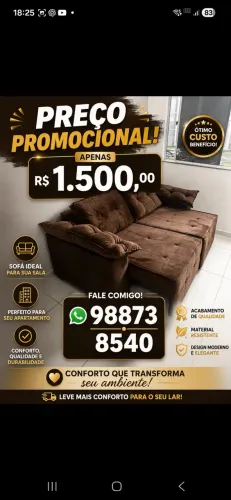 Sofá frete grátis