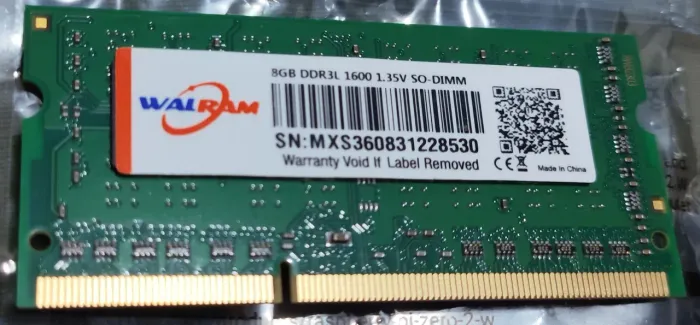 Memória notebook DDR3L 8GB 1600MHZ