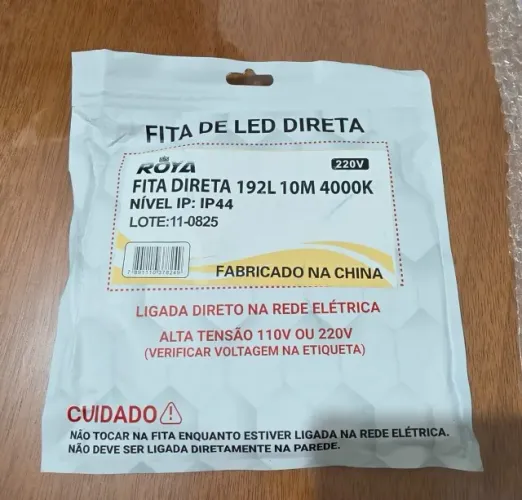 Fita de Led - Direta- 192 Leds 15W - 220V - 10M - 220V