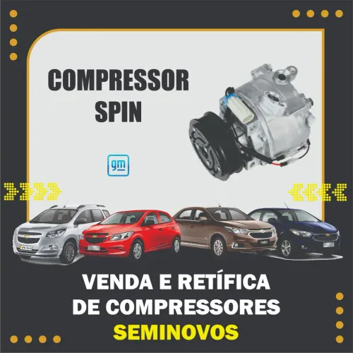 COMPRESSOR AR CONDICIONADO GM SPIN/ONIX/PRISMA/COBALT