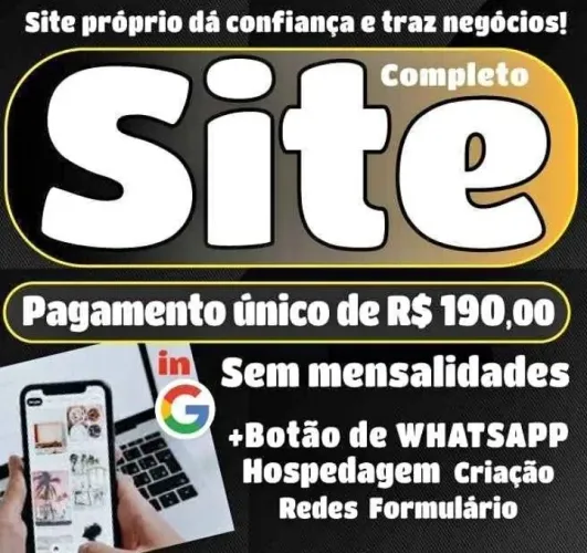 Criação de Sites Modernos e Responsivos - Solicite Já!