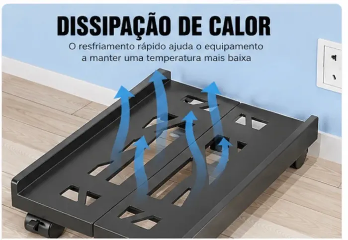 Suporte móvel para CPU computador