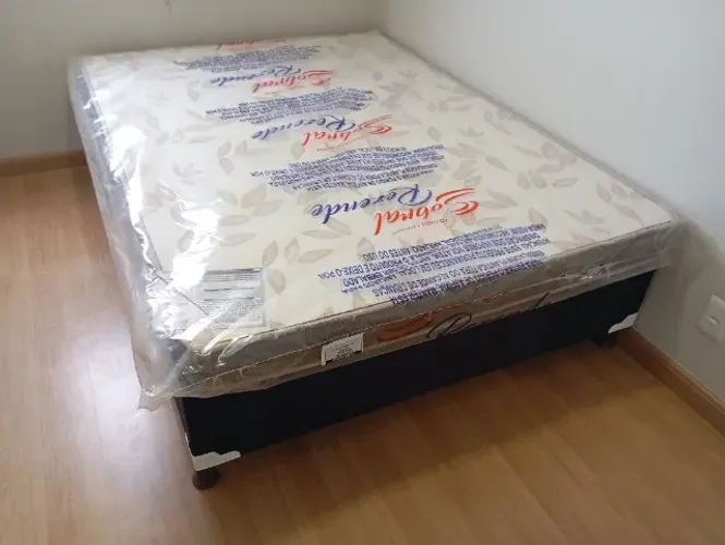 Cama Box Casal Base + Colchão D33 Nova